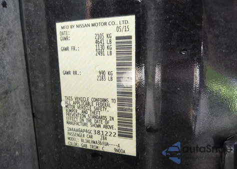 2016 Nissan Maxima 3.5 Platinum from USA, damaged, VIN 1N4AA6AP4GC381222